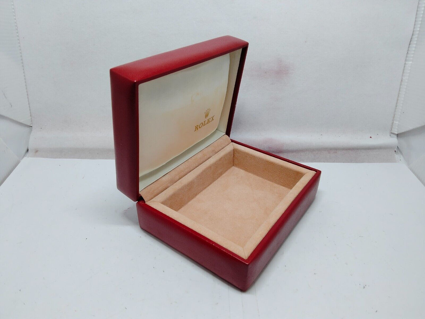 VINTAGE GENUINE ROLEX watch box case no inner wood leather 14.00.71 230818005y1S