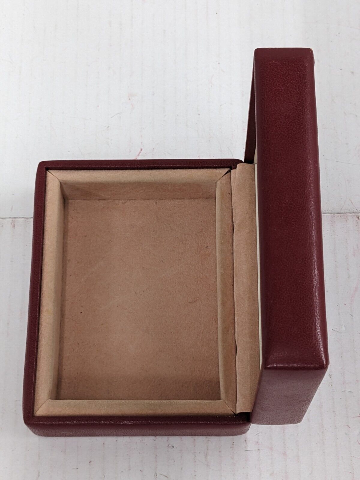 VINTAGE GENUINE ROLEX red watch box case 14.00.01 wood leather 231002005yS