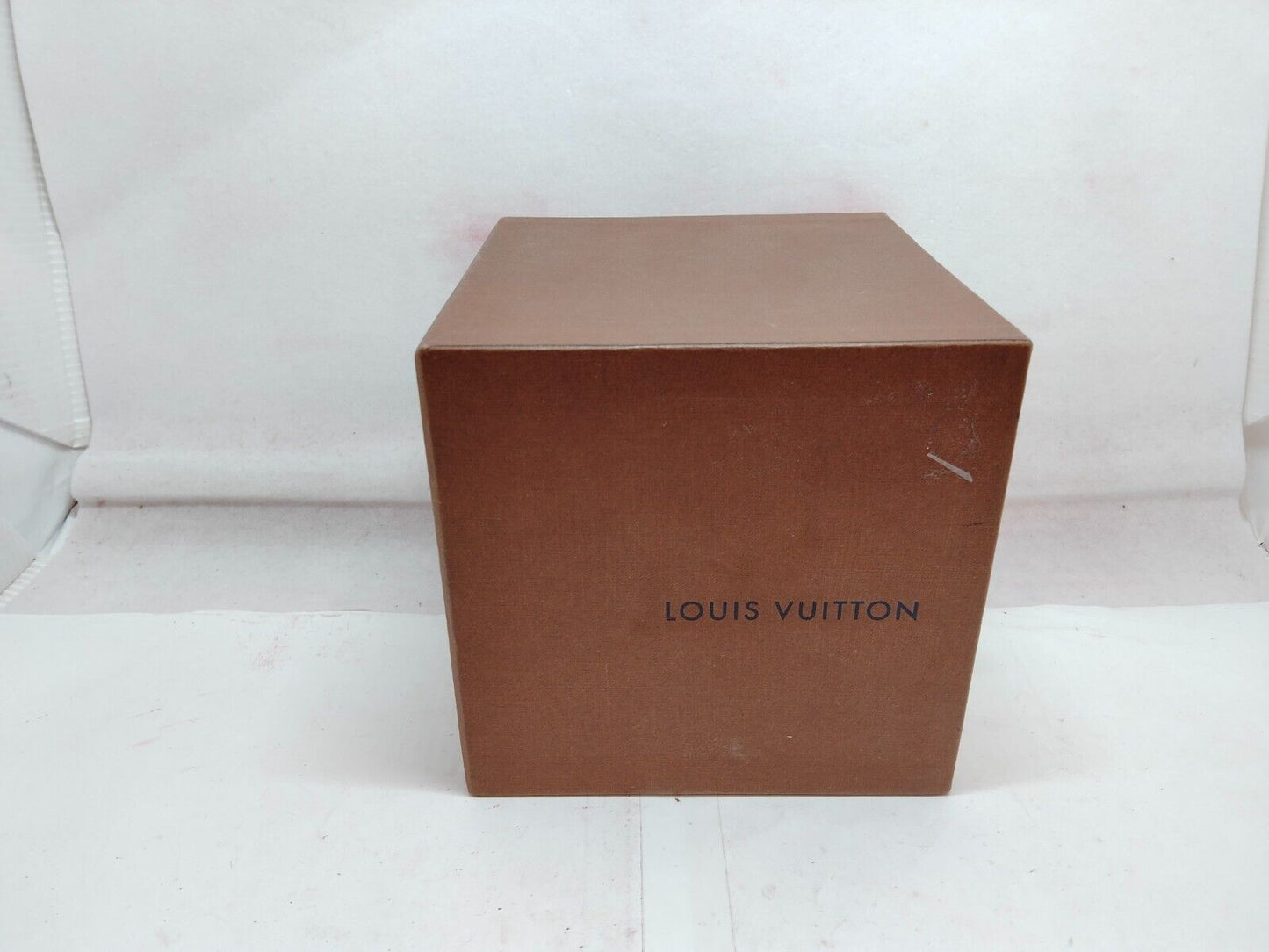 VINTAGE GENUINE LOUIS VUITTON Yellow watch box case wood leather 231101001y4S