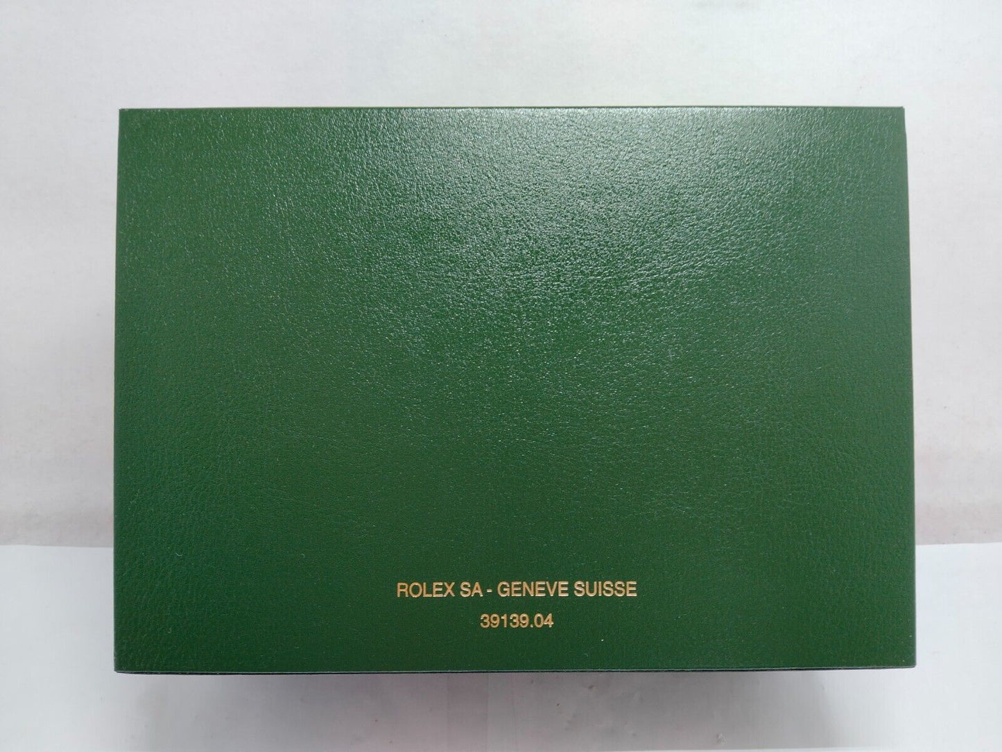 VINTAGE GENUINE Rolex watch box case 39134.04 wave tag legno pelle 230617006y2S