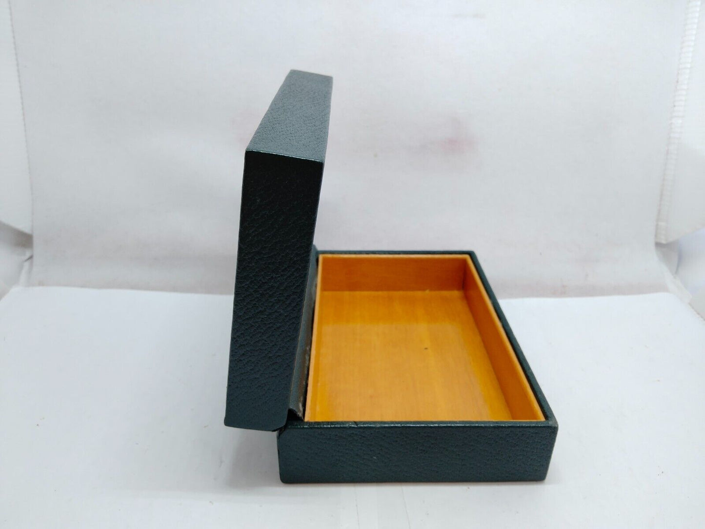 Caja de reloj VINTAGE GENUINE ROLEX Madera verde sin cojín interior...