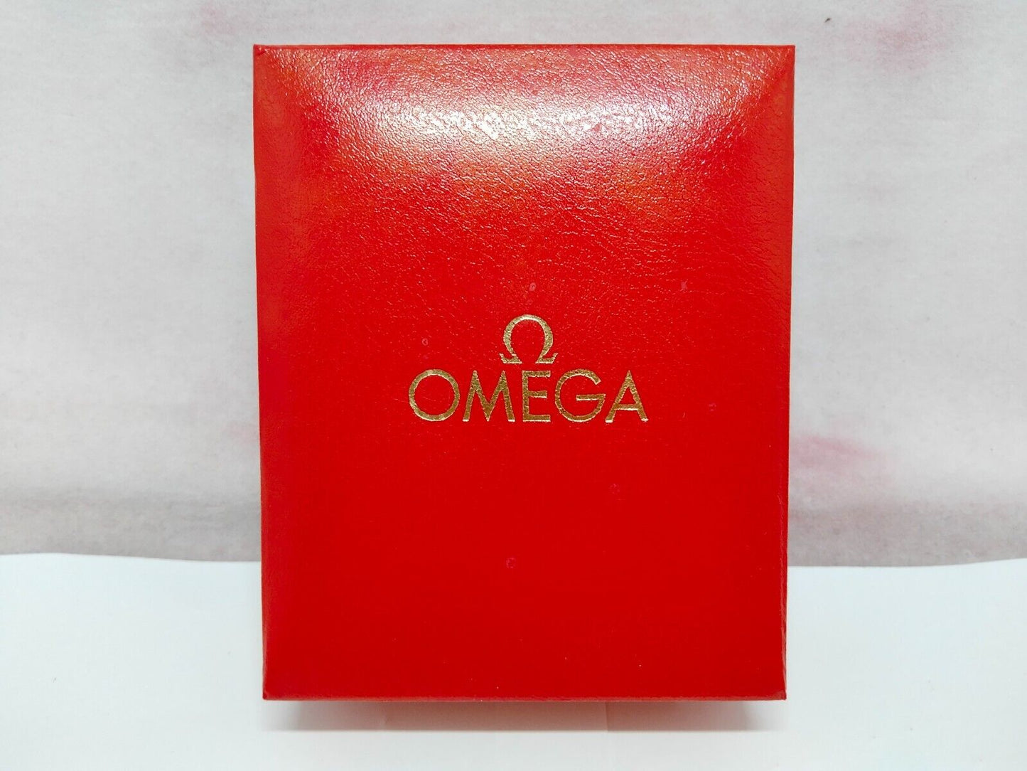 VINTAGE GENUINE OMEGA Seamaster Speedmaster watch box case red 230622001y1S