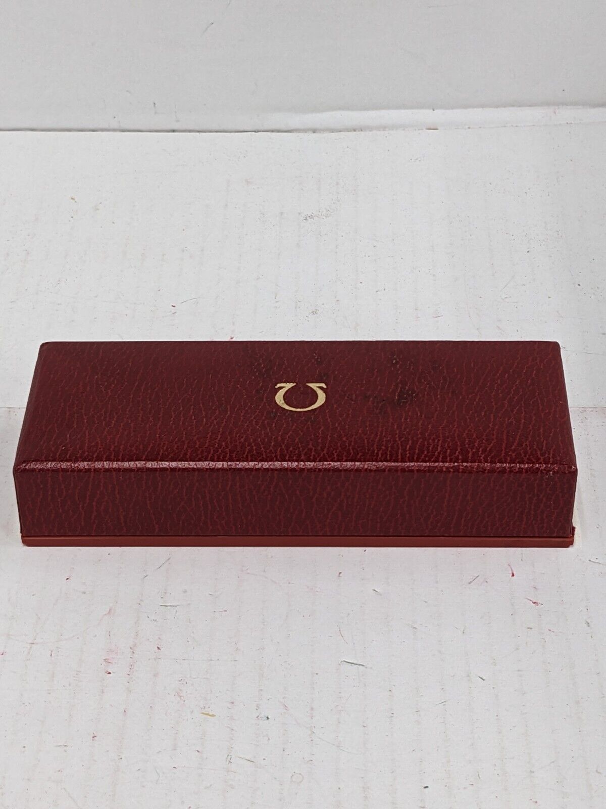 VINTAGE GENUINE OMEGA Red Speedmaster Seamaster watch box case 230921009y21S