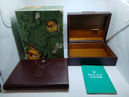 GENUINE ROLEX 18238 Day-Date Brown watch box case notebook 71.00.55 230524003yS