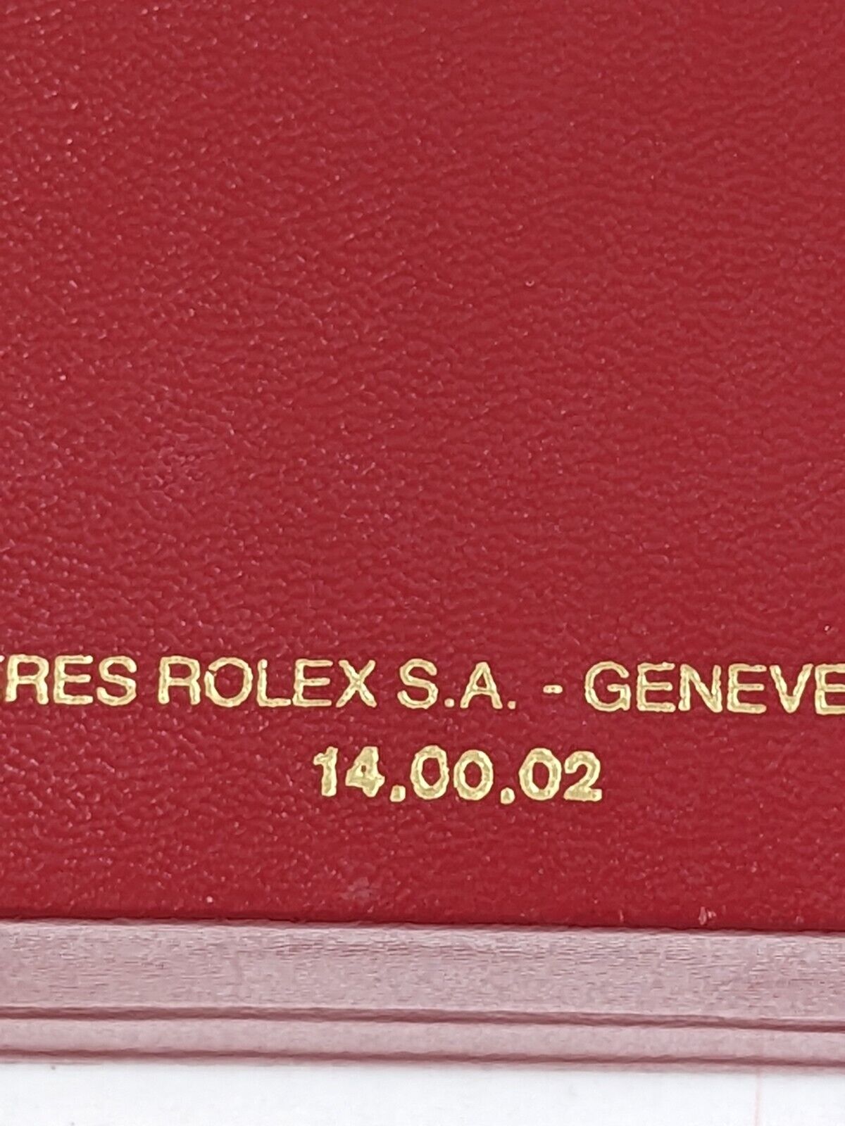 VINTAGE GENUINE ROLEX Red watch box case 14.00.02 no inner cushion 230917003yS