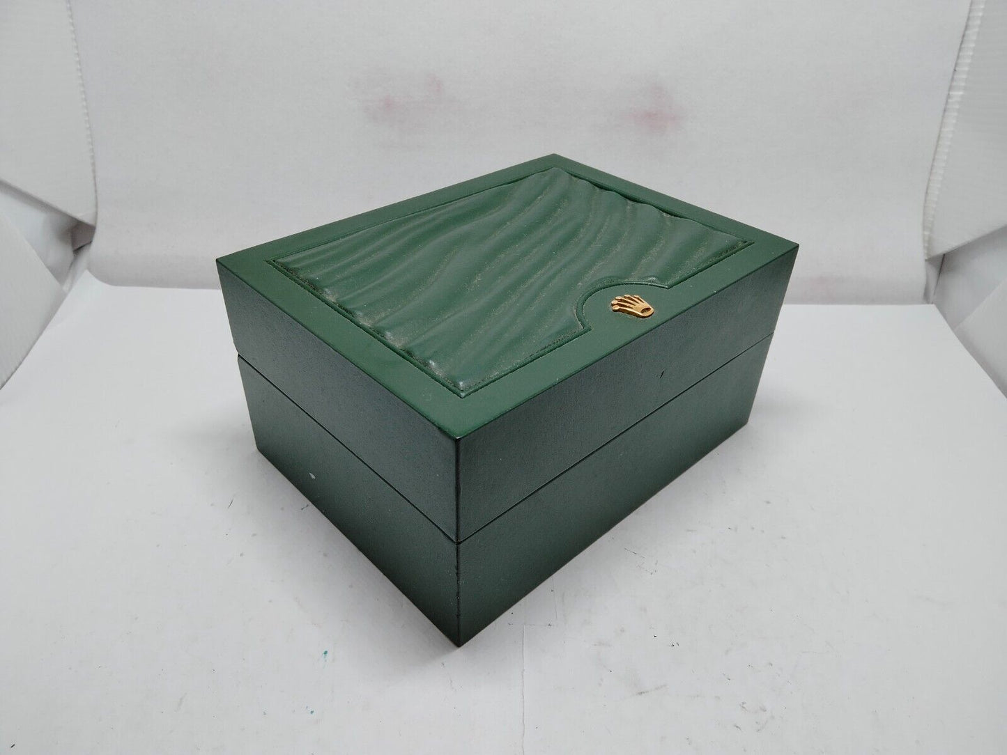 Caja de reloj VINTAGE GENUINE ROLEX 30.00.02 sin onda interior verde 0119003y1S