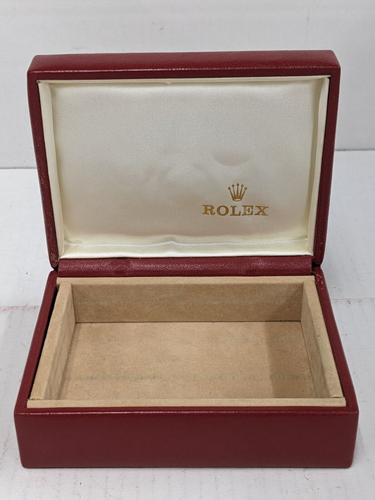 VINTAGE GENUINE ROLEX Caja de reloj roja 14.00.08 sin interior 230924012y10S