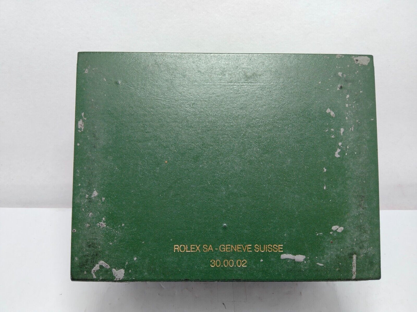 VINTAGE ECHTES ROLEX-Uhrenboxgehäuse 30.00.02 ohne innere Welle grün...