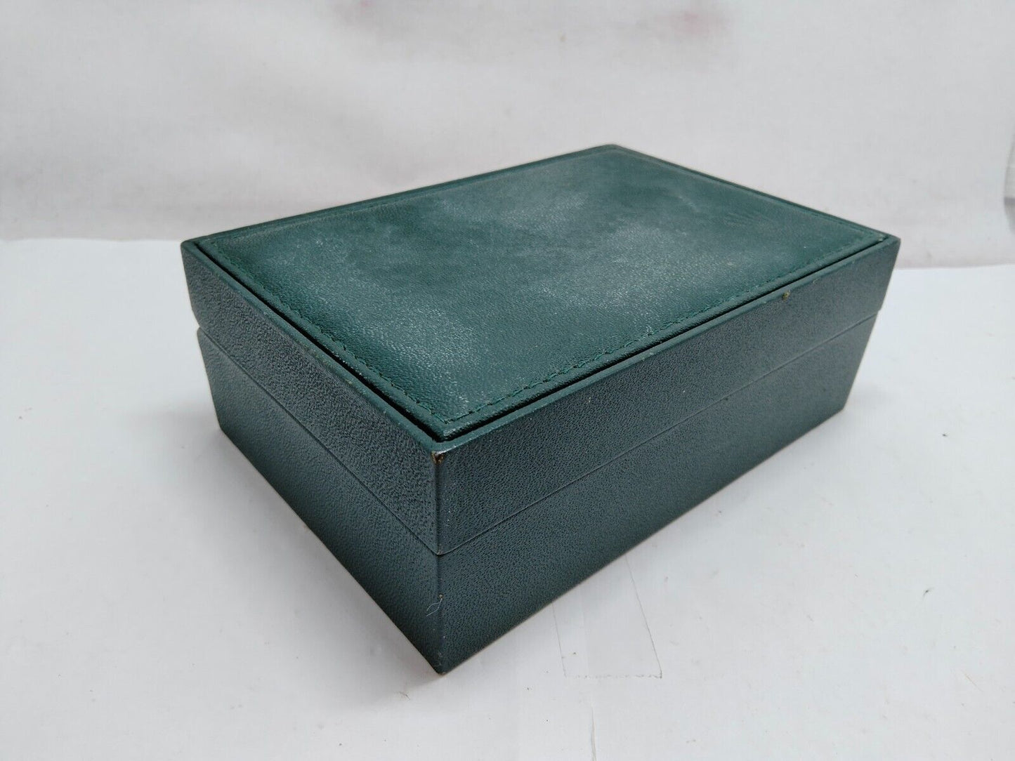 VINTAGE GENUINE ROLEX Green watch box case 68.00.08 no inner wood 230610001y1S