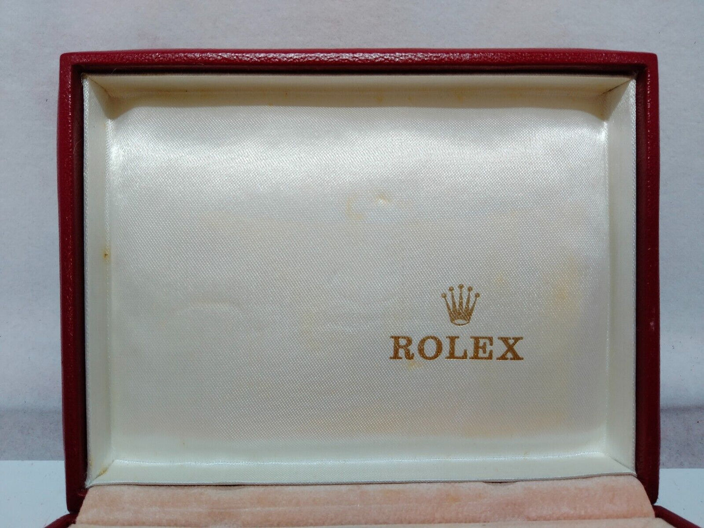 VINTAGE GENUINE ROLEX watch box case no inner wood leather 14.00.71 230818005y1S