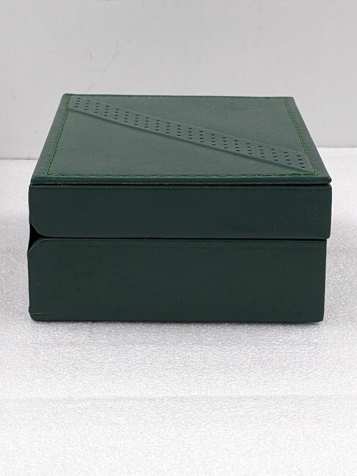 VINTAGE GENUINE ROLEX Green watch box case 68.00.2 wood leather 231214006y7S