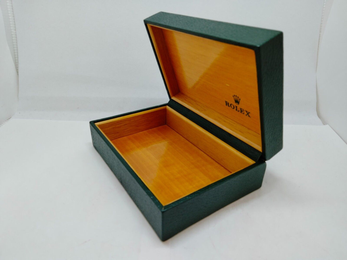 VINTAGE GENUINE ROLEX watch box case no inner cushion green 68.00.55 0610002y4S