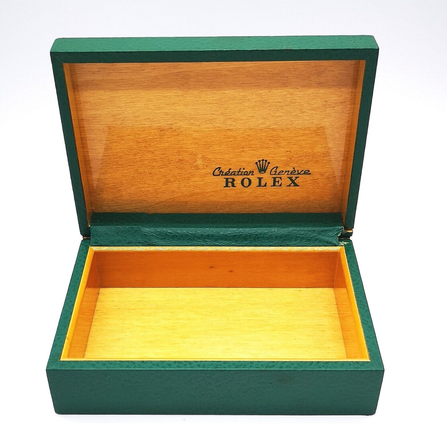 VINTAGE GENUINE ROLEX green watch box case no inner cushion 68.00.3 0420002e