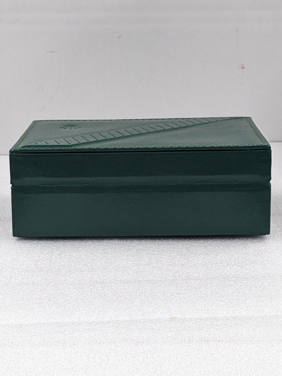 VINTAGE GENUINE ROLEX Green watch box case 68.00.06 leather wood 231109004y4S