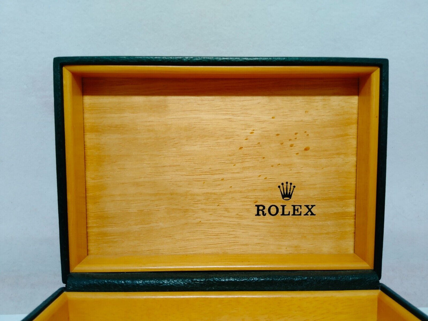 VINTAGE GENUINE ROLEX watch box case 68.00.01 Green no inner wood 0208001y1S