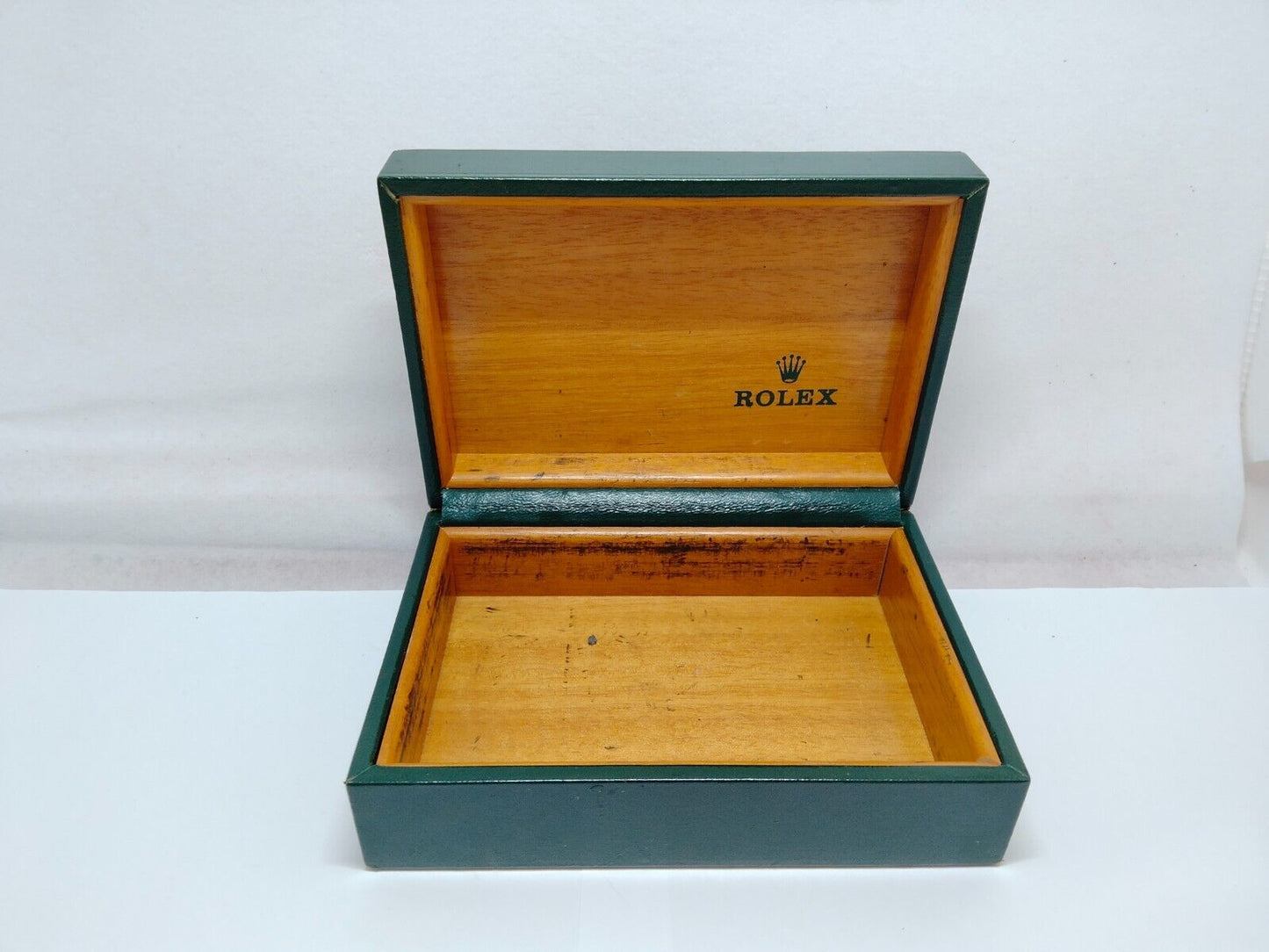 VINTAGE GENUINE ROLEX green watch box case 68.00.2 no inner cushion 1023003y1S