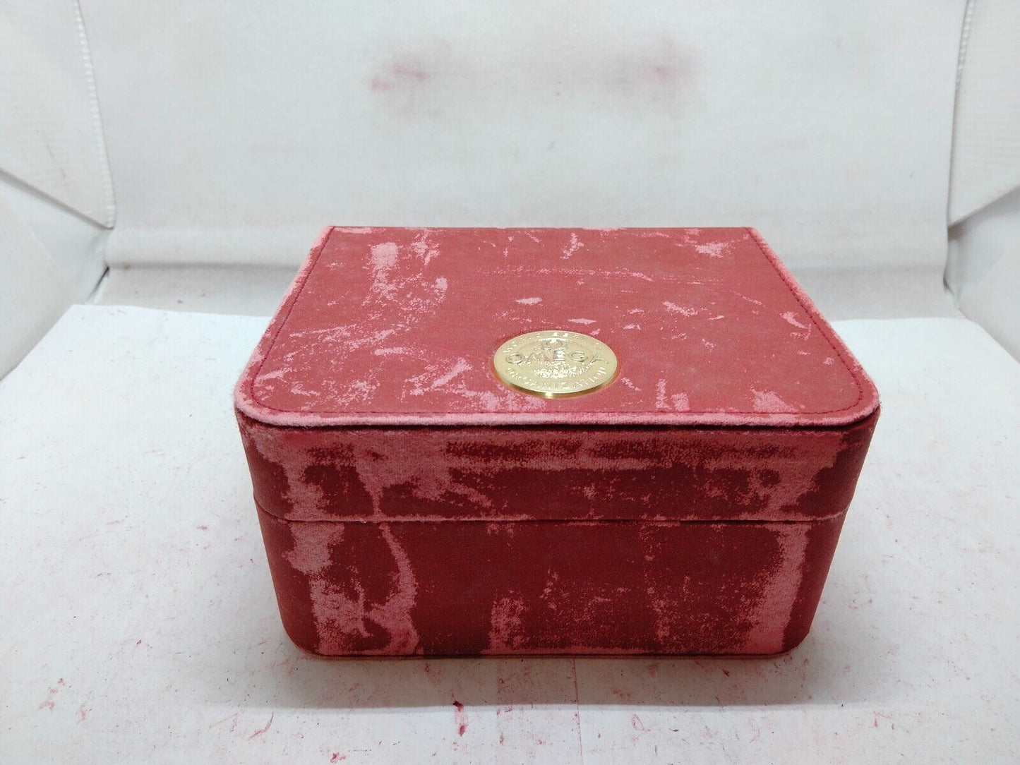 VINTAGE GENUINE OMEGA Speedmaster Seamaster watch box case Red card 231123008y2S