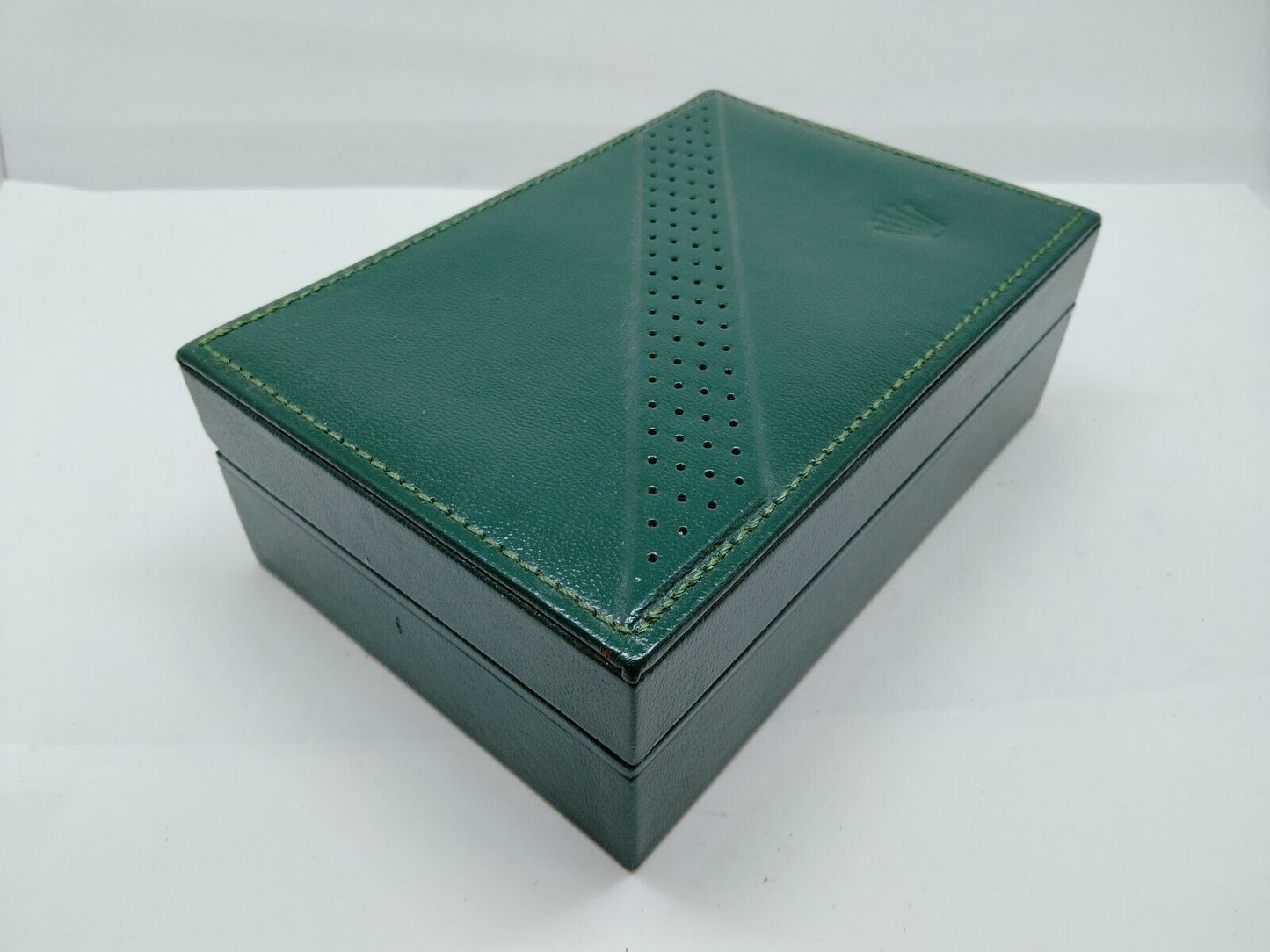 VINTAGE GENUINE ROLEX watch box case no inner cushion 68.00.06 Green 0521003y10S