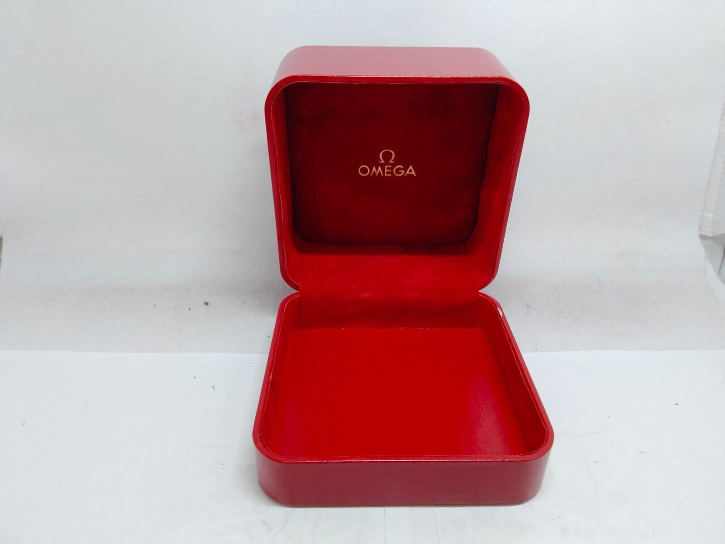 GENUINE OMEGA Speedmaster Seamaster watch box case red no inner 0428001e4S