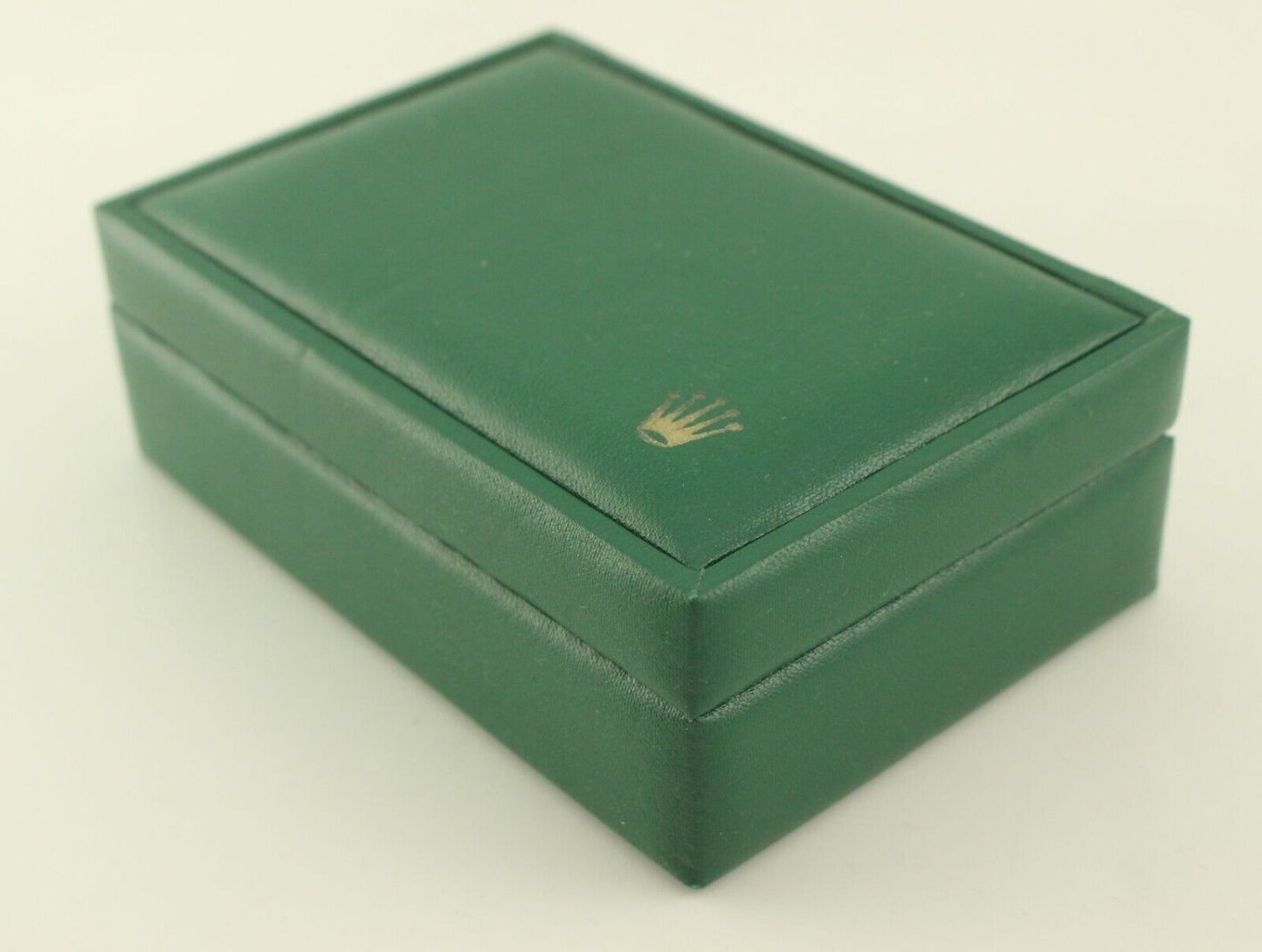 VINTAGE GENUINE ROLEX watch box case Green wood leather no inner 231208001eS