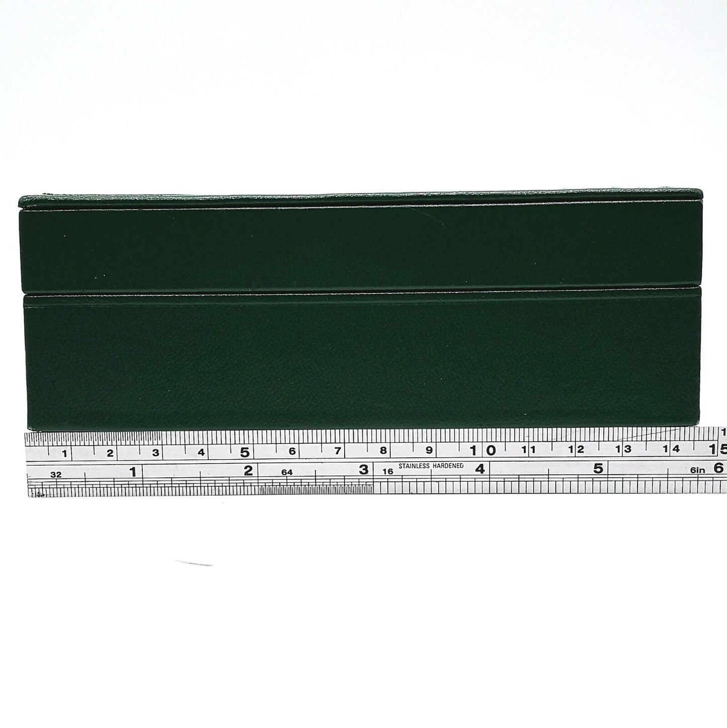 VINTAGE GENUINE ROLEX watch box case 68.00.2 Green 14.5cm 10cm 0429008e1