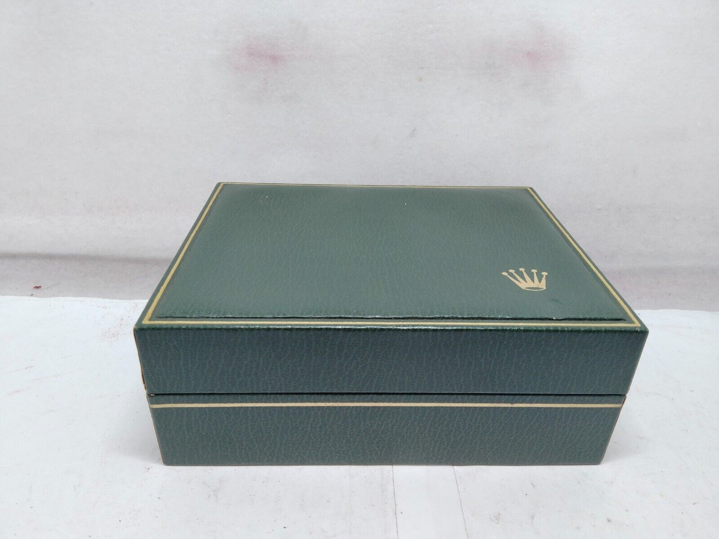 VINTAGE GENUINE ROLEX watch box case 11.00.91 Green wood no inner 231203007y2S