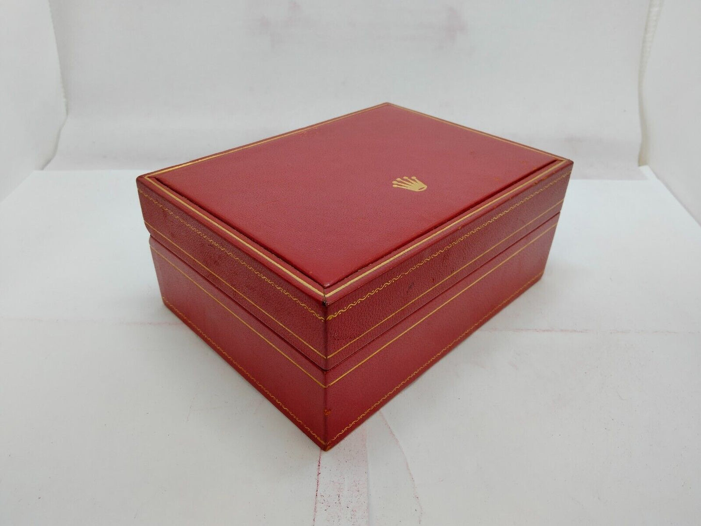 VINTAGE GENUINE ROLEX Datejust ladies Red watch box case wood leather 1001001y2S