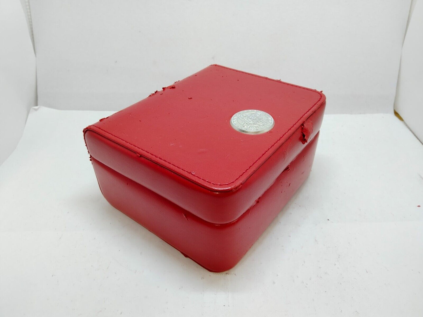 VINTAGE GENUINE OMEGA Speedmaster Seamaster watch box case red booklet 0715001mS