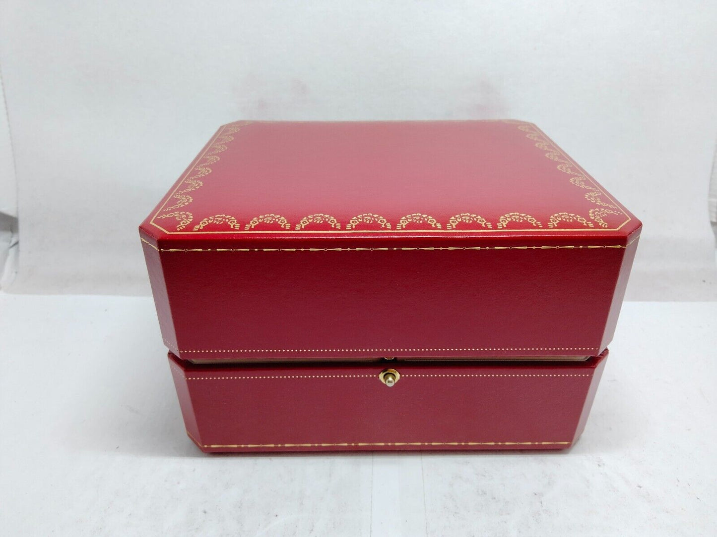 VINTAGE GENUINE CARTIER Red watch box case  leather booklet card 230530003yS