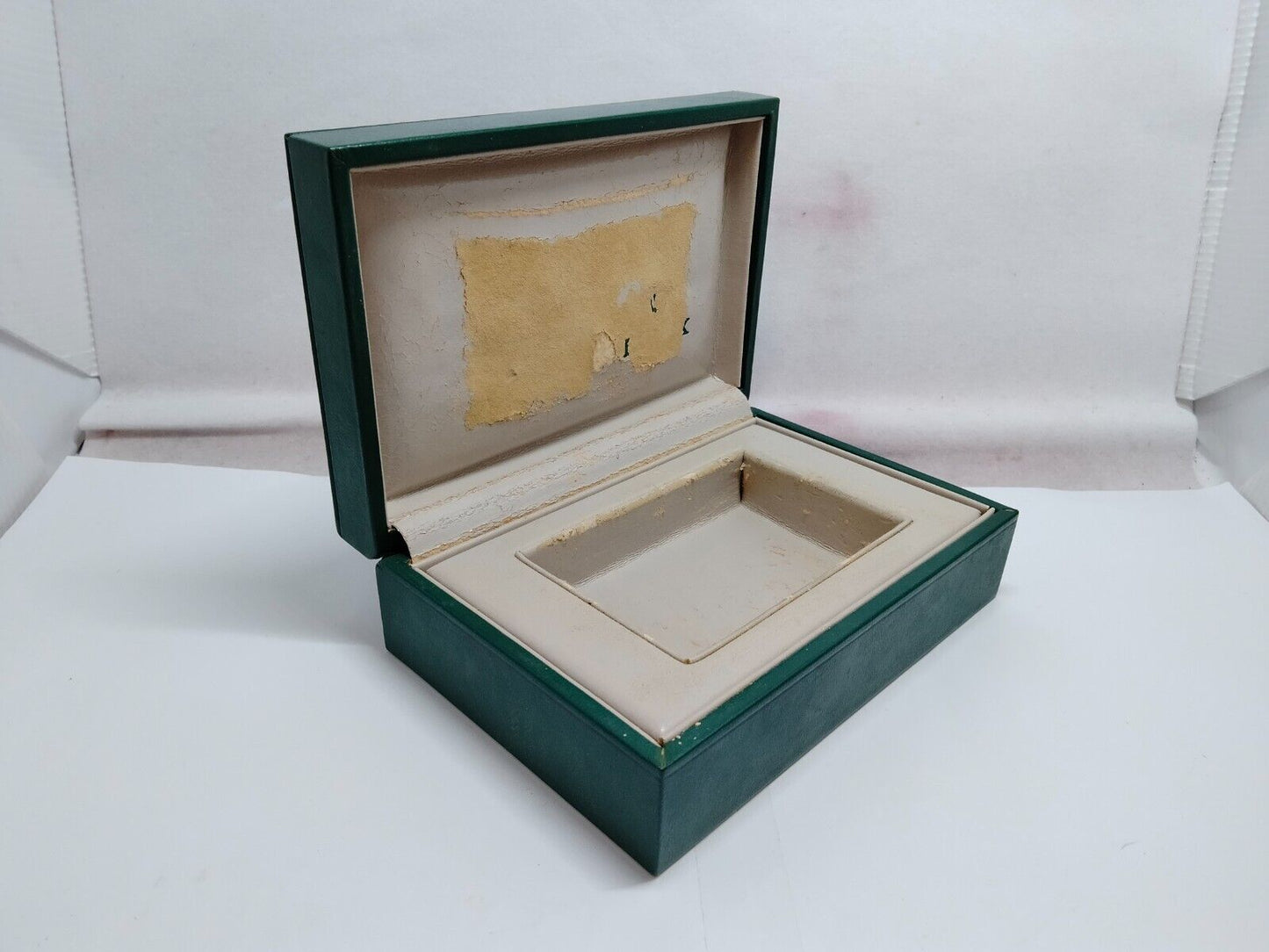 VINTAGE GENUINE ROLEX Green watch box case 68.00.2 no inner wood 230705001y3S