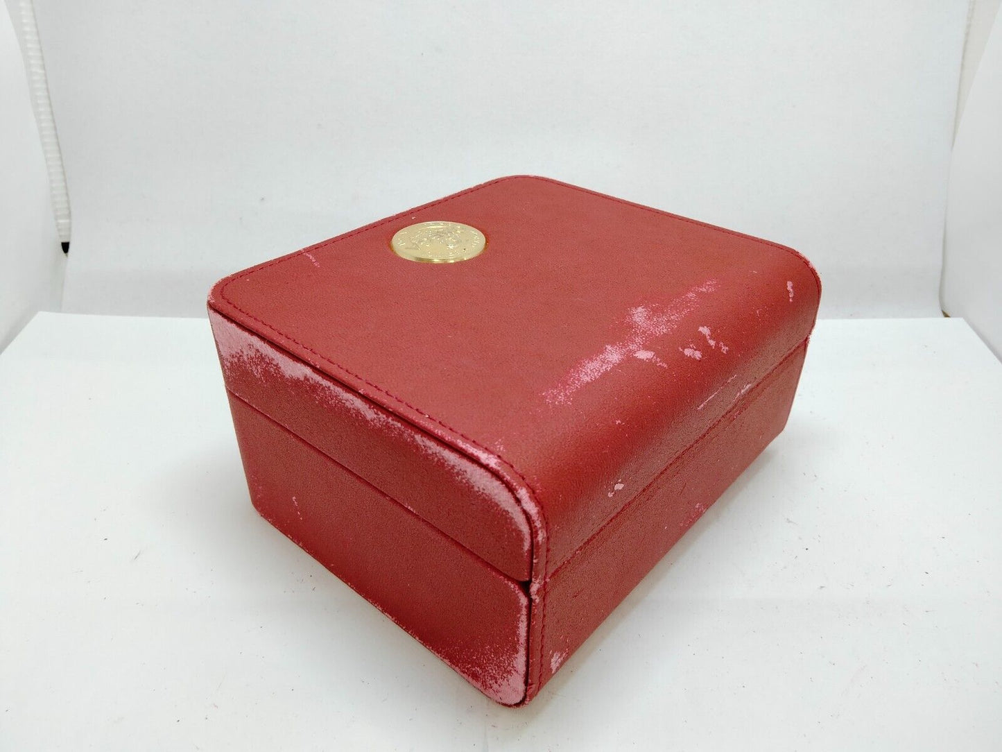 VINTAGE GENUINE OMEGA Speedmaster Seamaster red watch box case 0715001y3S