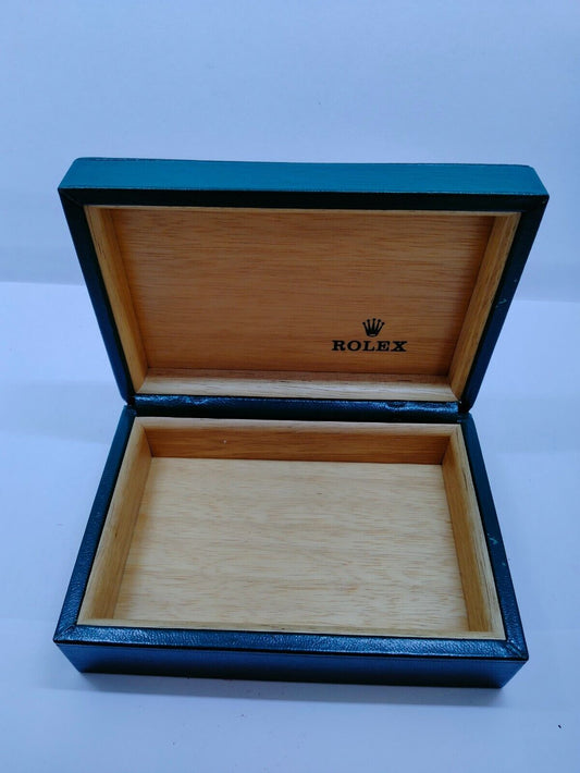 VINTAGE GENUINE ROLEX watch box case no inner cushion 68.00.06 Green 0521003y10S