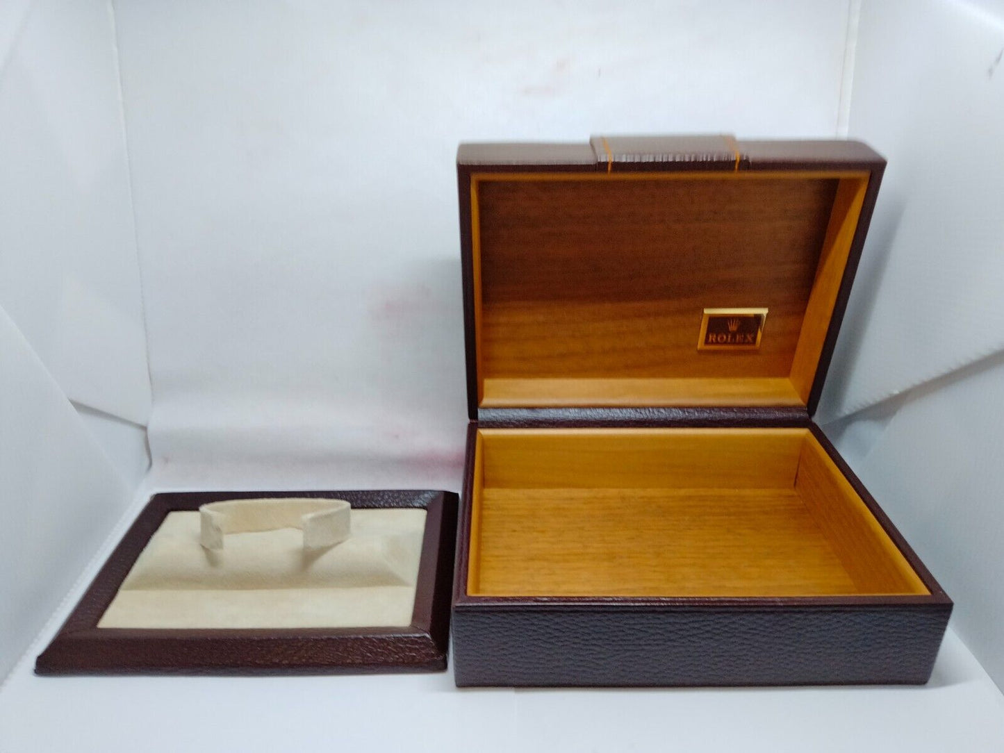 VINTAGE GENUINE ROLEX 18238 Day-Date watch box case 71.00.02 wood 230625010yS