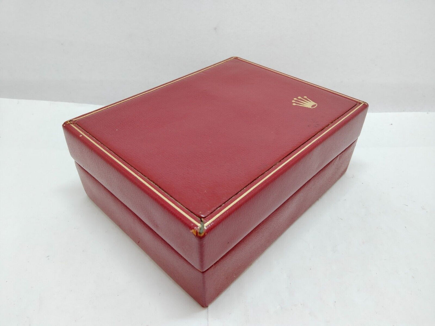 VINTAGE GENUINE ROLEX red watch box case 14.00.02 0707003y8S