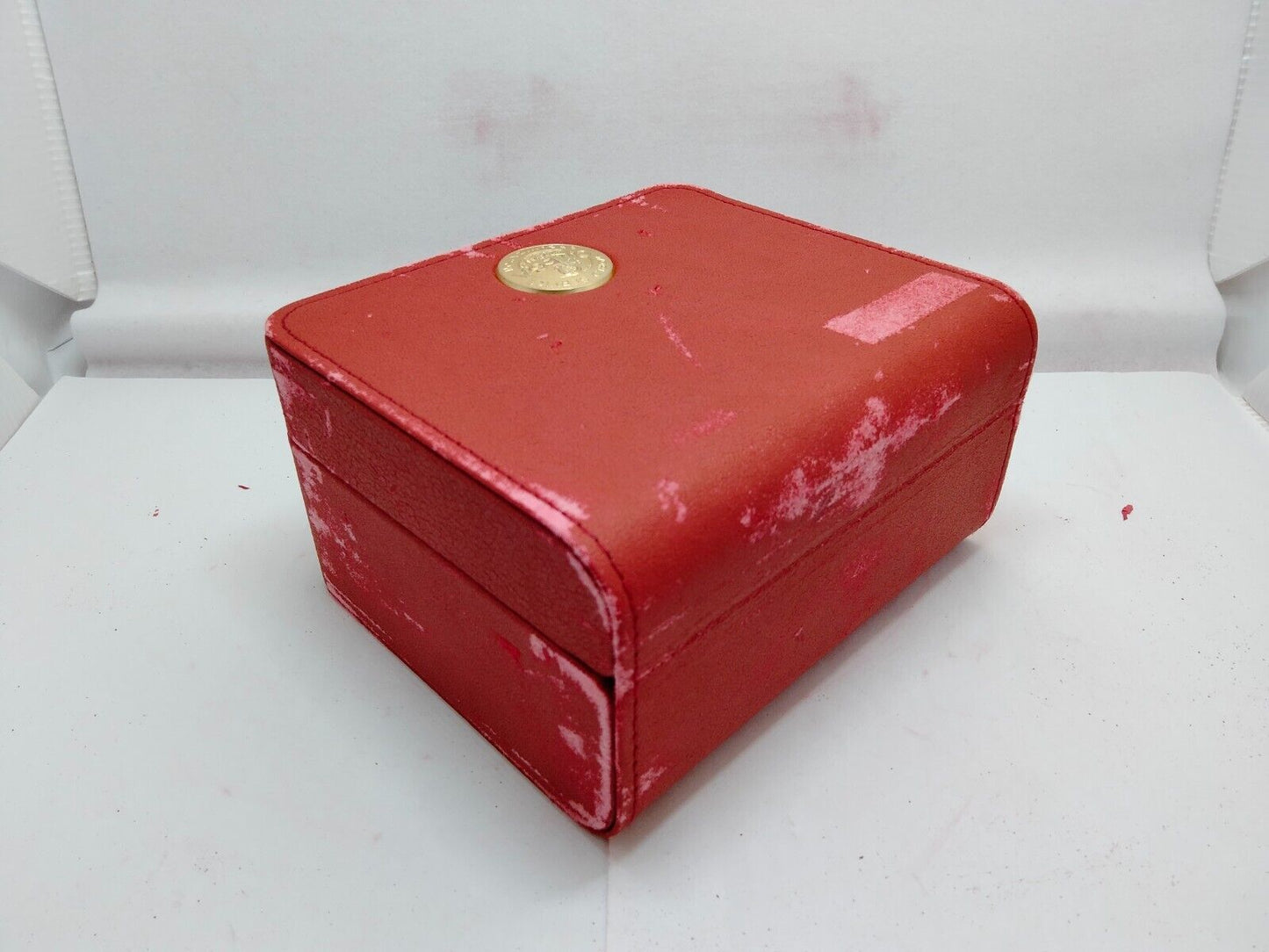 VINTAGE GENUINE OMEGA Speedmaster Seamaster watch box case Booklet red 1020004yS