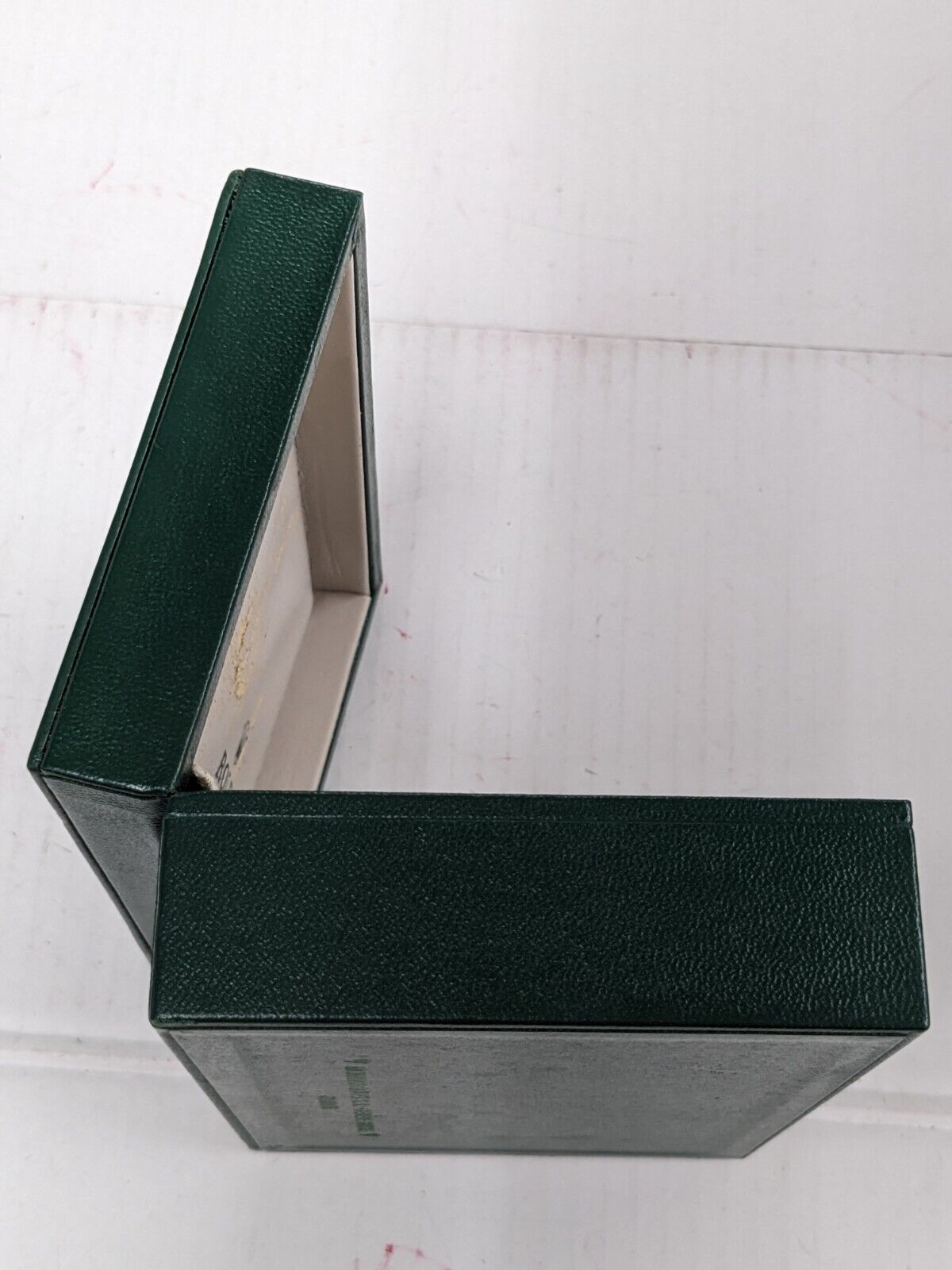 VINTAGE GENUINE ROLEX watch box case 68.00.06 green wood leather 230924012y8S