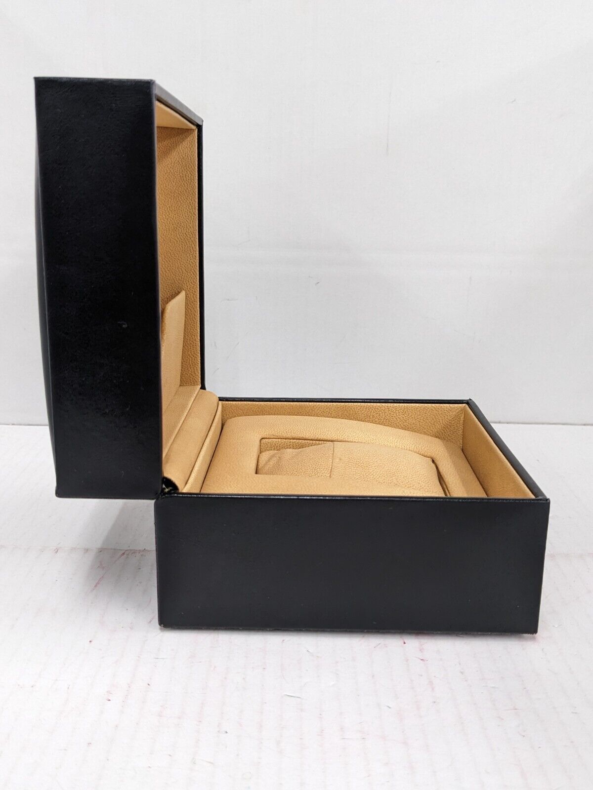 VINTAGE GENUINE BVLGARI watch box case Black warranty guarantee wood 231010002yS