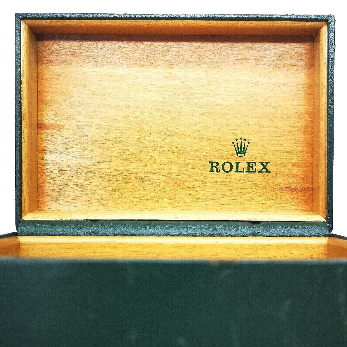 VINTAGE GENUINE ROLEX watch box case 68.00.08 no cushion Green 0425005ｍ1