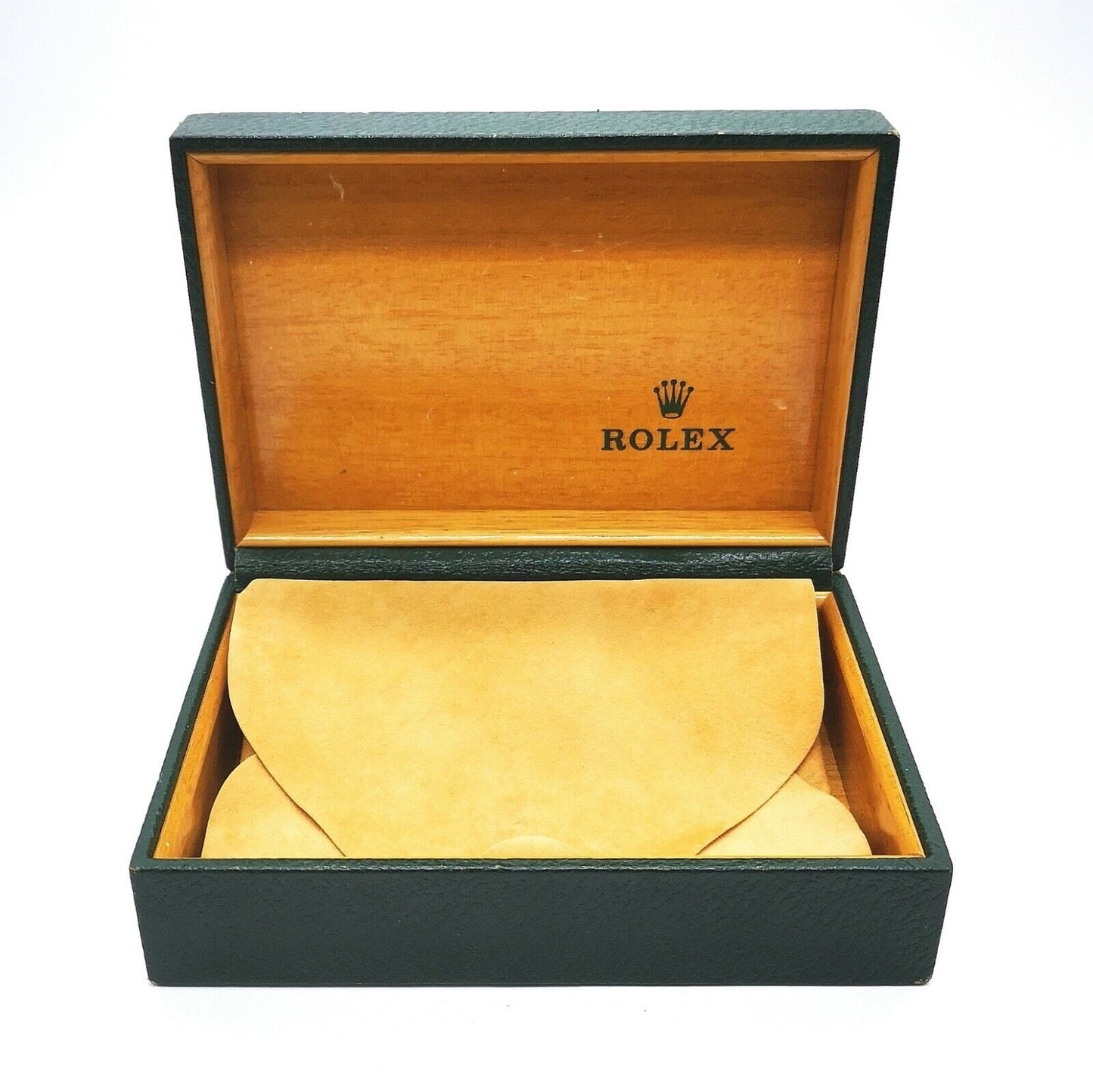 VINTAGE GENUINE ROLEX watch box case no inner cushion 68.00.55 Green 0302002e