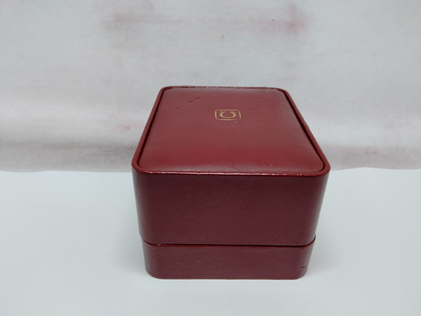 VINTAGE GENUINE OMEGA Seamaster Speedmaster watch box case red wood 230622001y4S