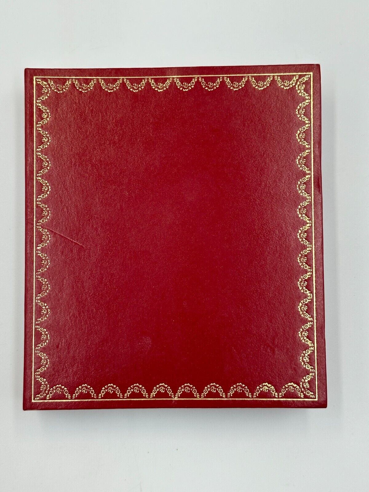 VINTAGE GENUINE Cartier watch box case CO1018 leather red booklet 240218004yA