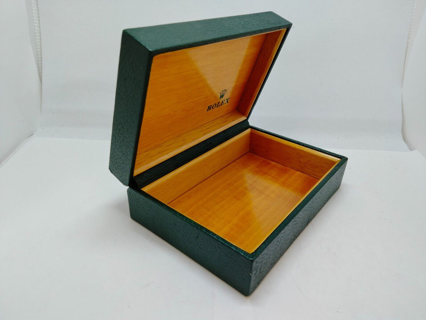 VINTAGE GENUINE ROLEX watch box case no inner cushion green 68.00.55 0610002y4S