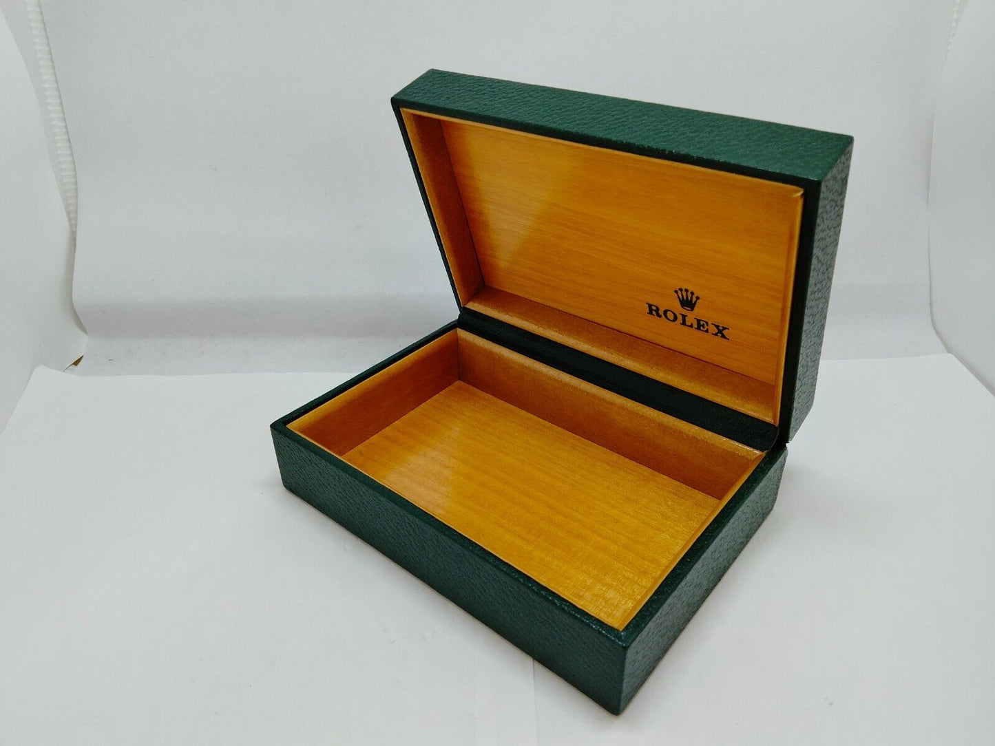 VINTAGE GENUINE ROLEX watch box case green 68.00.05 0619002y4S