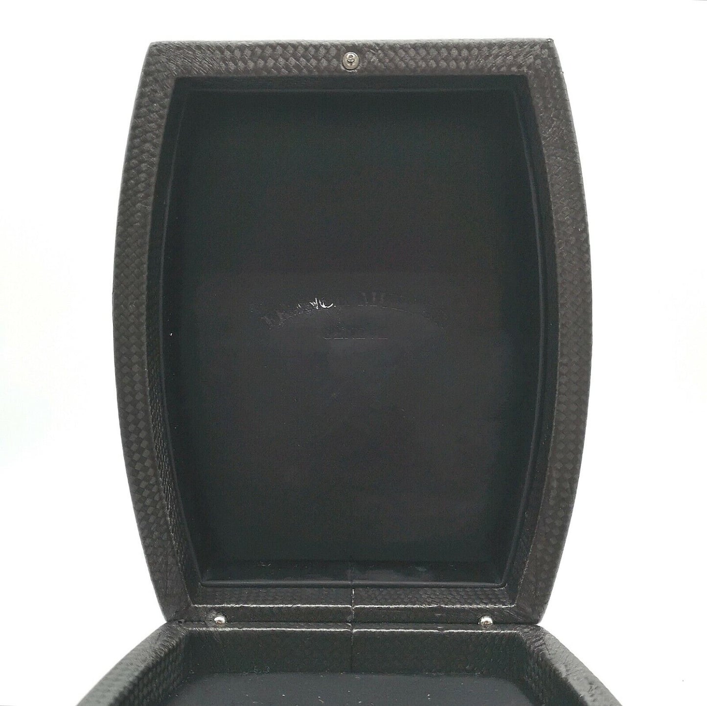 VINTAGE GENUINE FRANCK MULLER watch box case black leather 1117001e