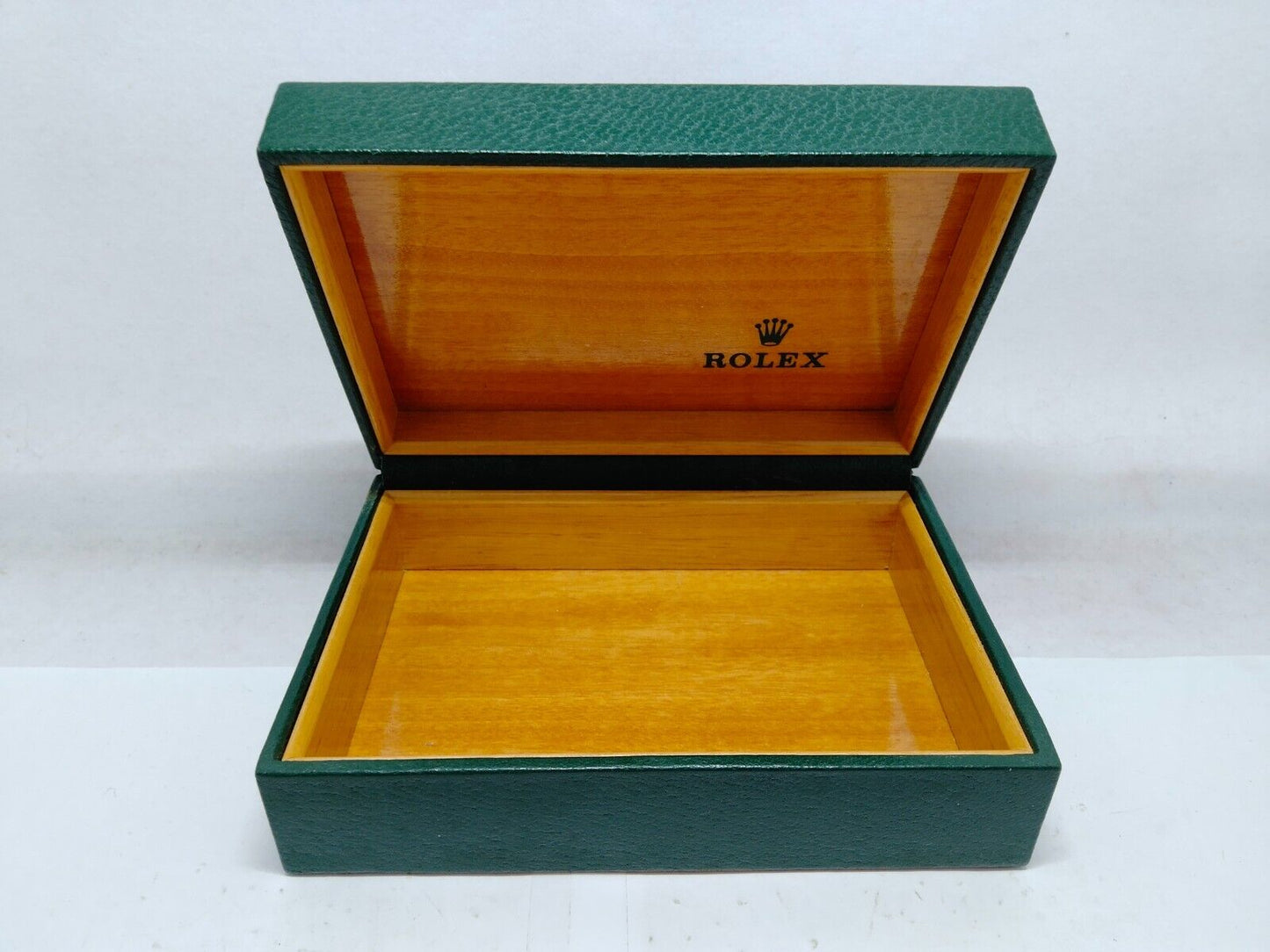 VINTAGE GENUINE ROLEX watch box case 68.00.55 Green no inner wood 0208001y5S