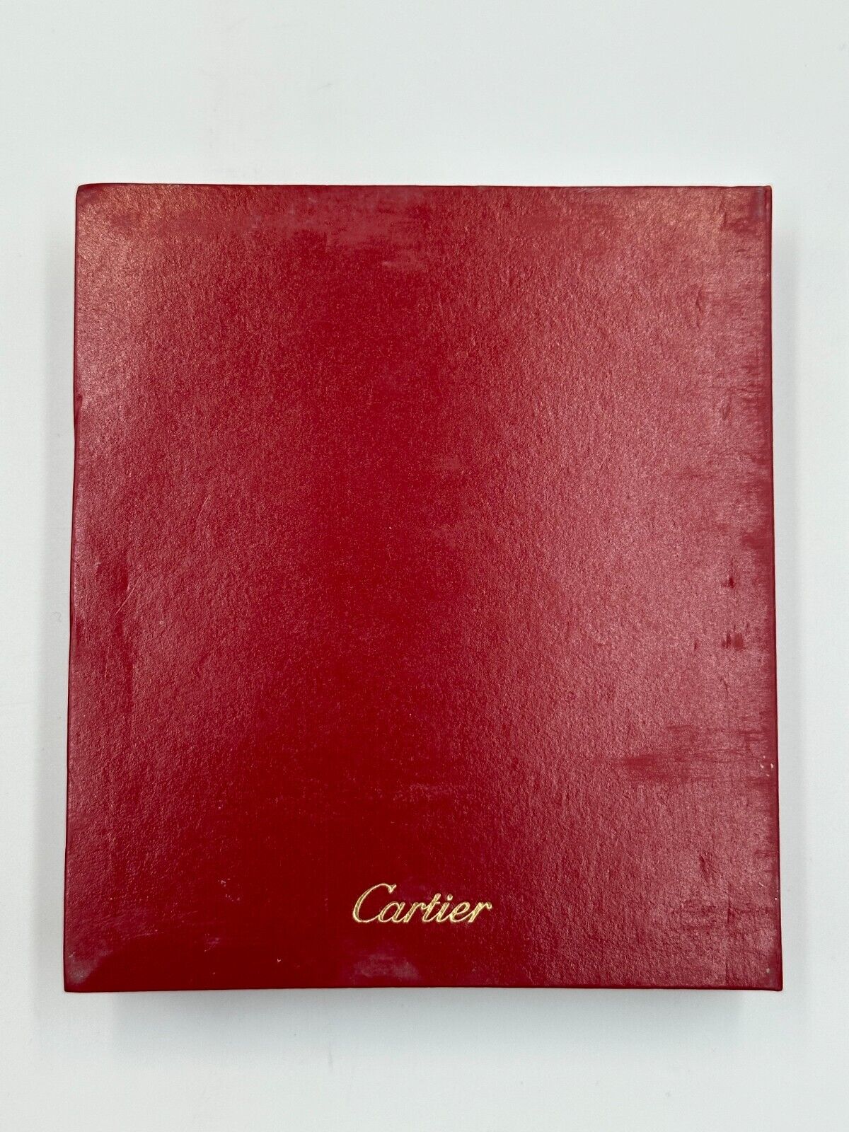 VINTAGE GENUINE Cartier watch box case CO1018 leather red booklet 240218004yA