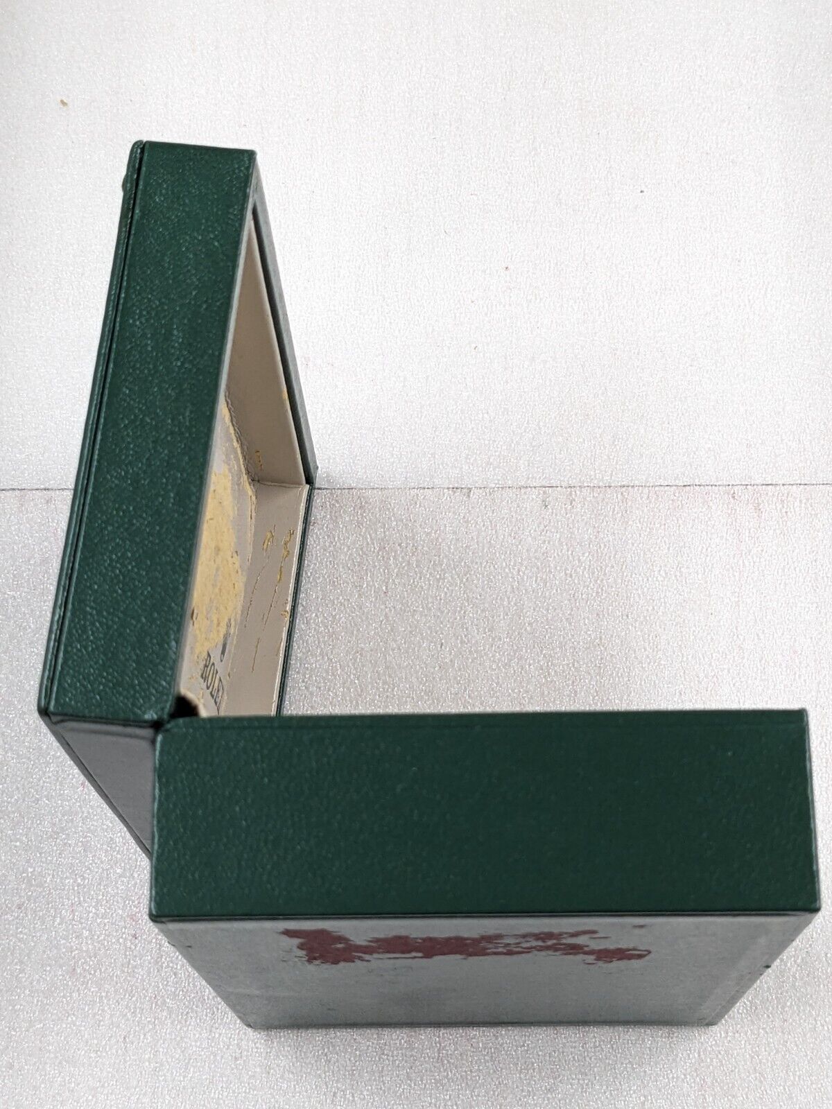 VINTAGE GENUINE ROLEX Green watch box case 68.00.06 no inner wood 231109004y10S