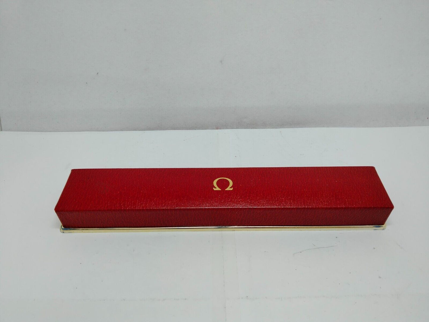 VINTAGE GENUINE OMEGA Watch Box Case Red 0714005yS