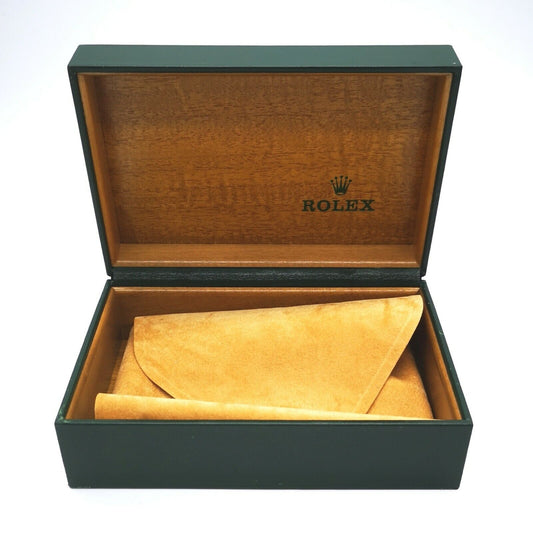 VINTAGE GENUINE ROLEX watch box case no inner cushion 68.00.08 Green 0302008e