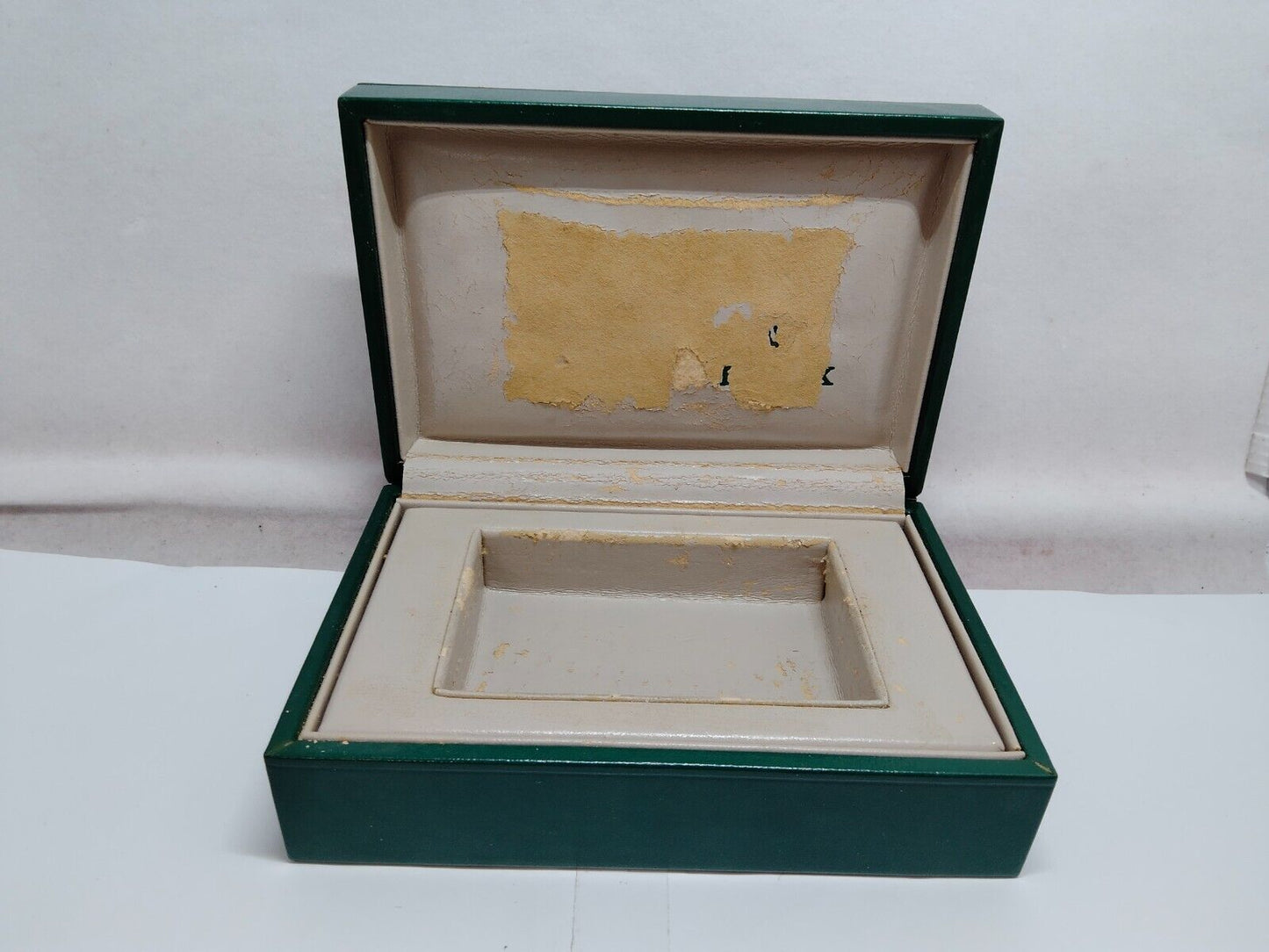 VINTAGE GENUINE ROLEX Green watch box case 68.00.2 no inner wood 230705001y3S